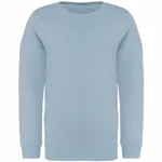 Ecologische kindersweater met ronde hals, aquamarine — productfoto 6