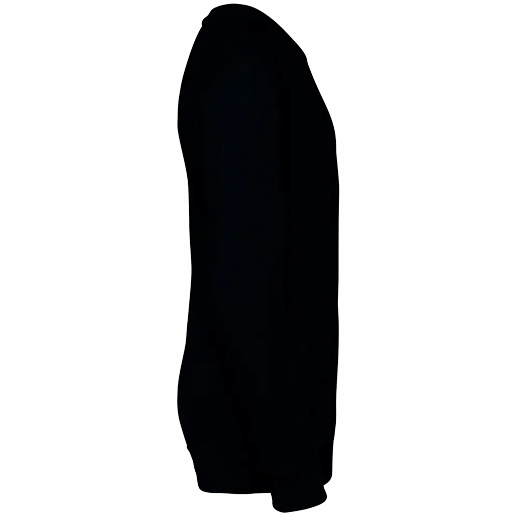 Ecologische kindersweater met ronde hals, black — productfoto 6