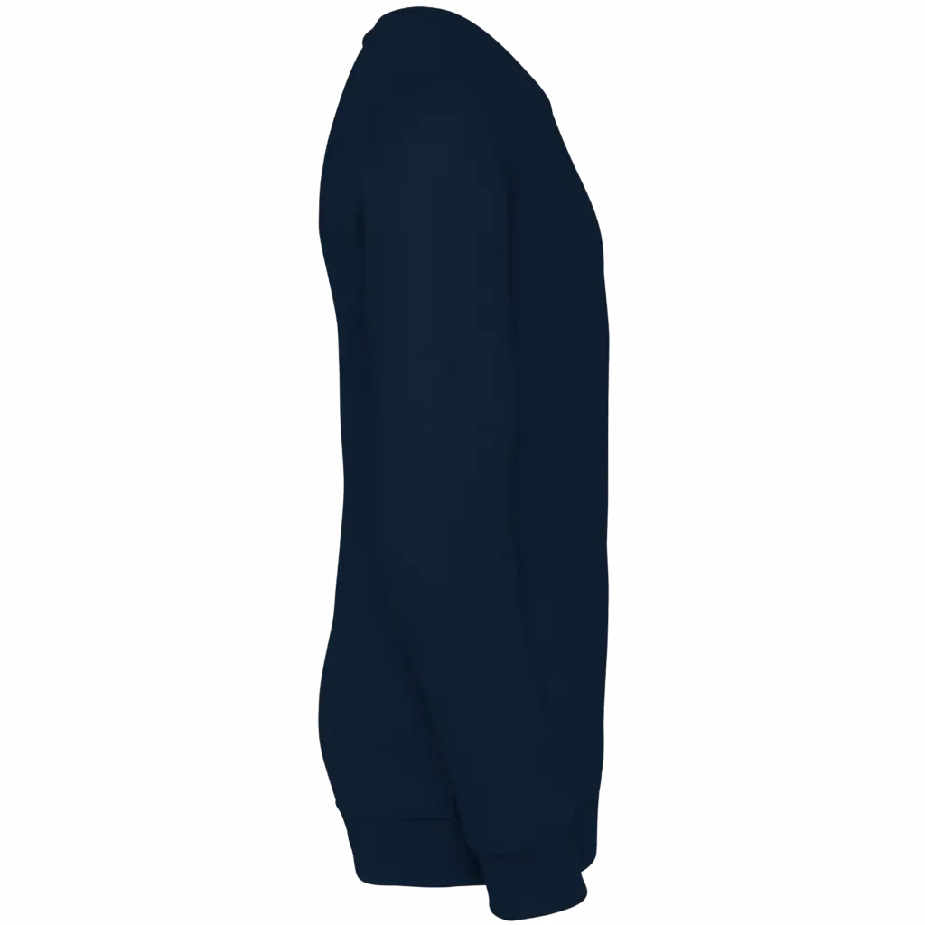 Ecologische kindersweater met ronde hals, navy blue — productfoto 12