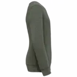 Ecologische kindersweater met ronde hals, organic khaki — productfoto 13