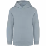 Ecologische kindersweater met capuchon, aquamarine — productfoto 6