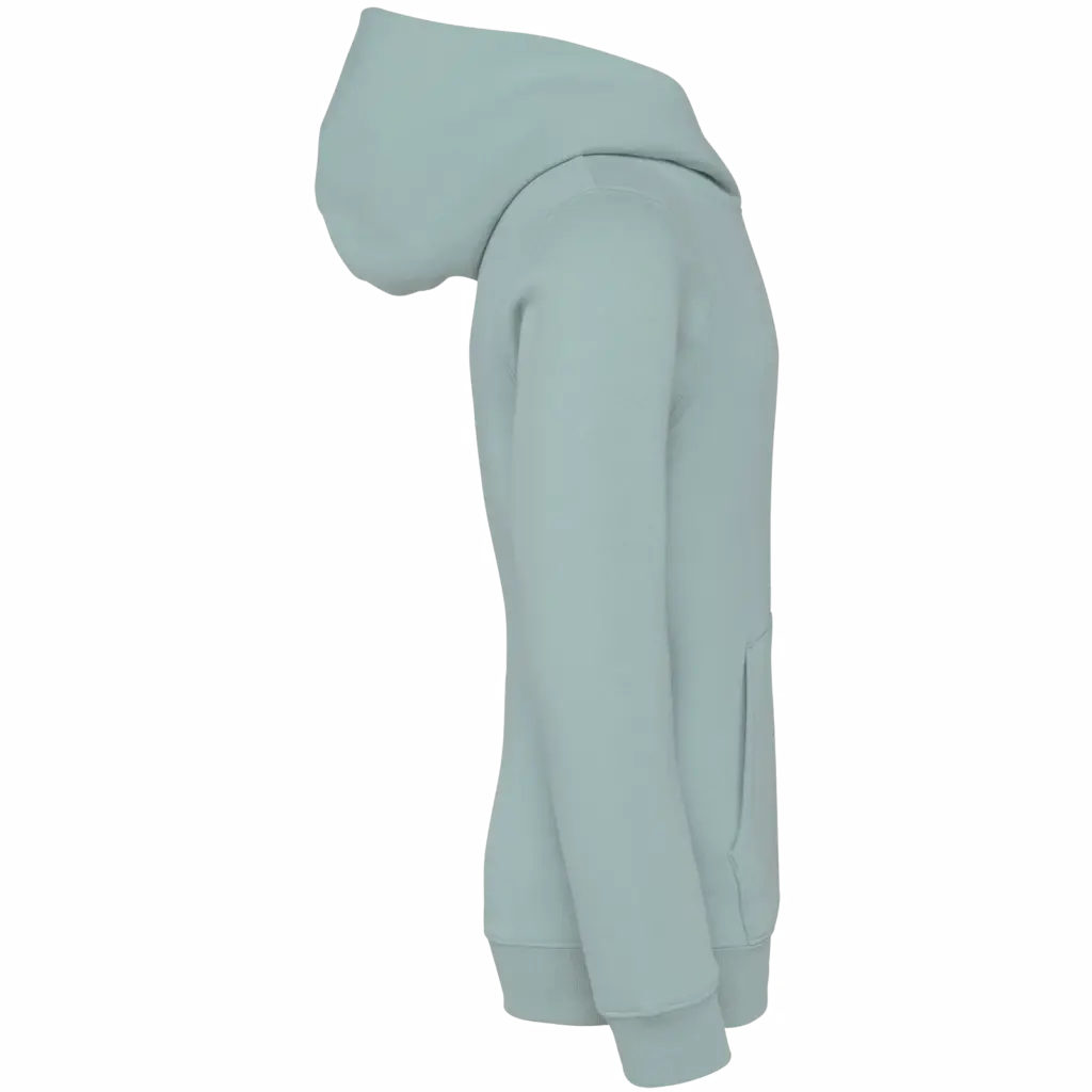 PS_NS404-S_JADEGREEN - Hidalgo-werbeartikel Ecologische kindersweater met capuchon, jade green — productfoto 9