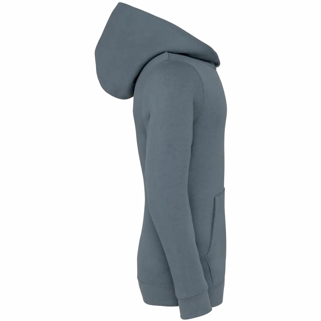 PS_NS404-S-2_MINERALGREY - Hidalgo-werbeartikel Ecologische kindersweater met capuchon, mineral grey — productfoto 10