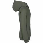 PS_NS404-S_ORGANICKHAKI - Hidalgo-werbeartikel Ecologische kindersweater met capuchon, organic khaki — productfoto 13