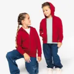 Ecologisch kindersweatvest met capuchon — productfoto 2