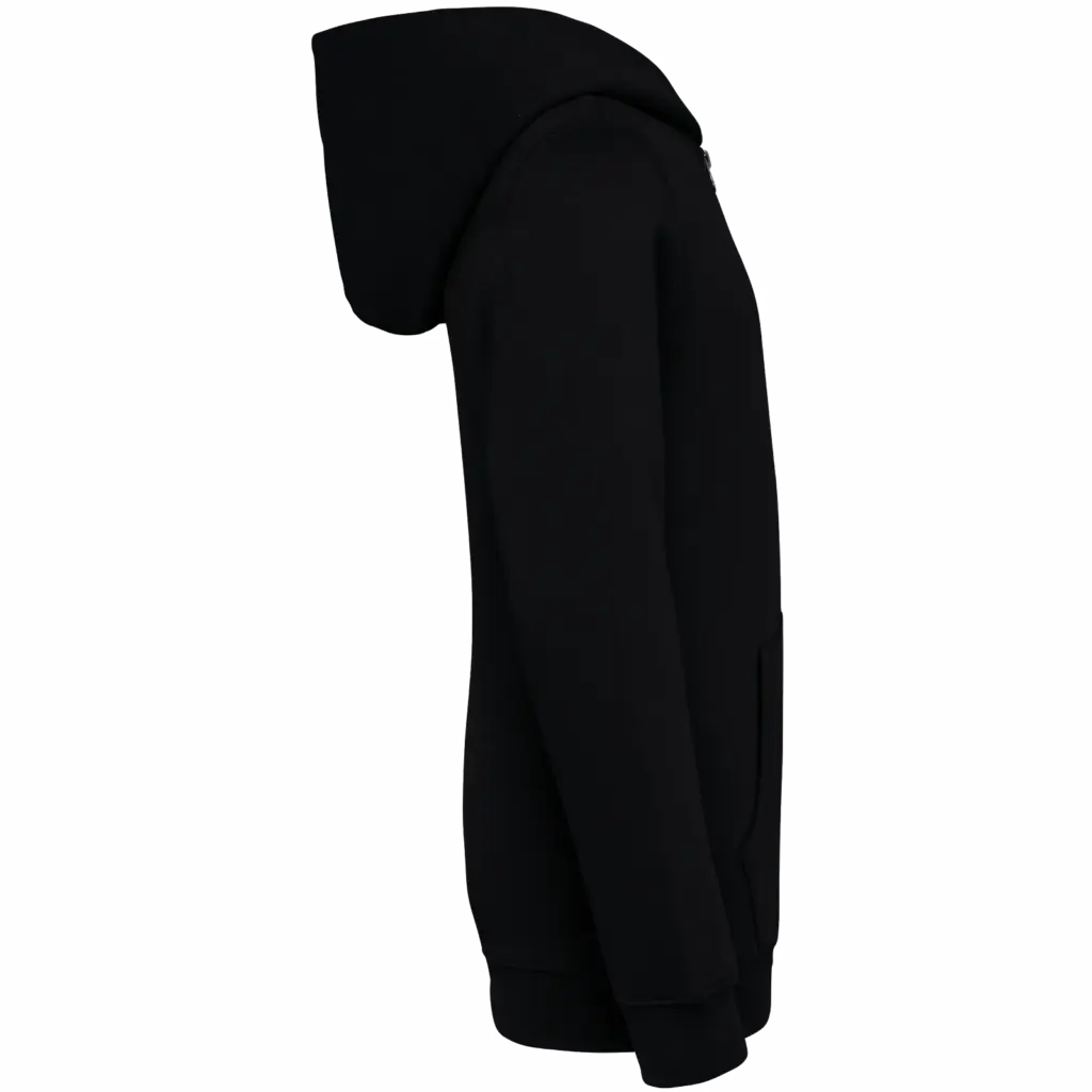 Ecologisch kindersweatvest met capuchon, black — productfoto 5