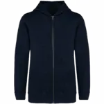 Ecologisch kindersweatvest met capuchon, navy blue — productfoto 11
