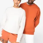 Ecologische oversized uniseks sweater met ronde hals — productfoto 3