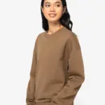 Ecologische oversized uniseks sweater met ronde hals — productfoto 4