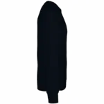 Ecologische oversized uniseks sweater met ronde hals, black — productfoto 7