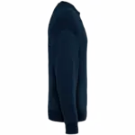 Ecologische oversized uniseks sweater met ronde hals, navy blue — productfoto 14