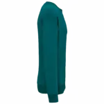 Ecologische oversized uniseks sweater met ronde hals, peacock green — productfoto 16