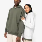 NS408-4_2025 - Hidalgo-werbeartikel Ecologische uniseks oversized sweater met capuchon