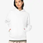 Ecologische uniseks oversized sweater met capuchon — productfoto 4