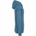 Ecologische uniseks oversized sweater met capuchon, adriatic blue — productfoto 5