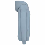 PS_NS408-S_AQUAMARINE - Hidalgo-werbeartikel Ecologische uniseks oversized sweater met capuchon, aquamarine — productfoto 6