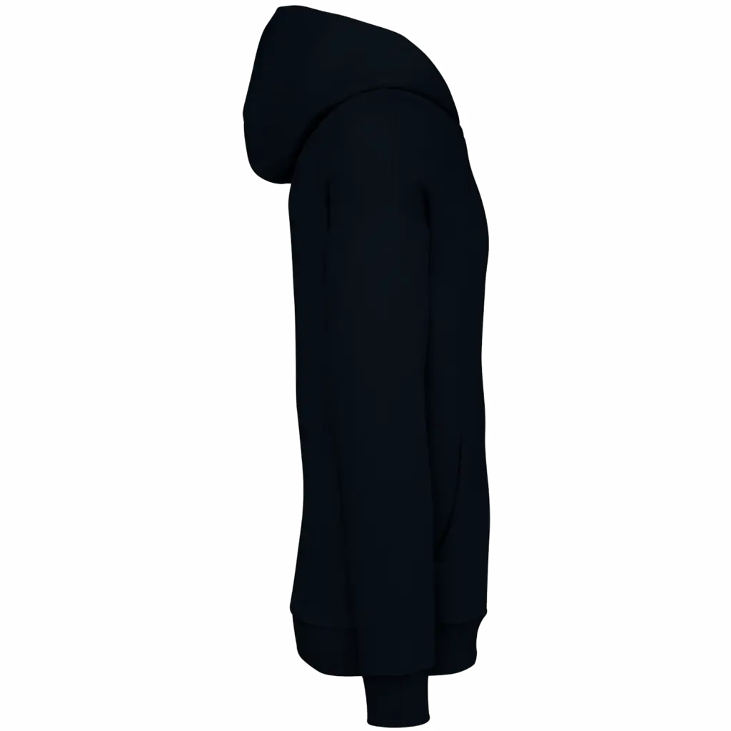 PS_NS408-S-2_BLACK - Hidalgo-werbeartikel Ecologische uniseks oversized sweater met capuchon, black — productfoto 7