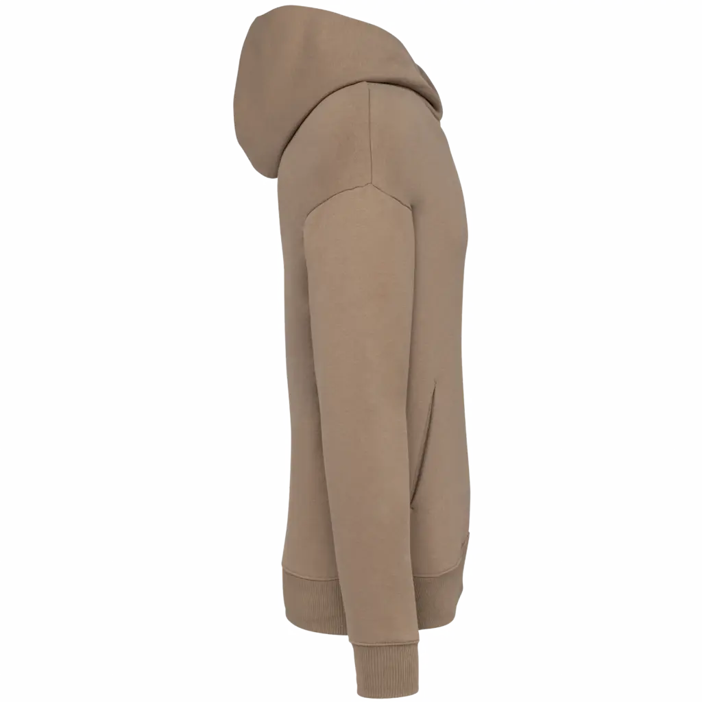 PS_NS408-S-2_DRIFTWOOD - Hidalgo-werbeartikel Ecologische uniseks oversized sweater met capuchon, driftwood — productfoto 10