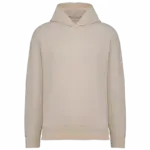 Ecologische uniseks oversized sweater met capuchon, raw natural — productfoto 18