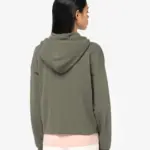 Ecologische sweatvest met capuchon French Terry — productfoto 3