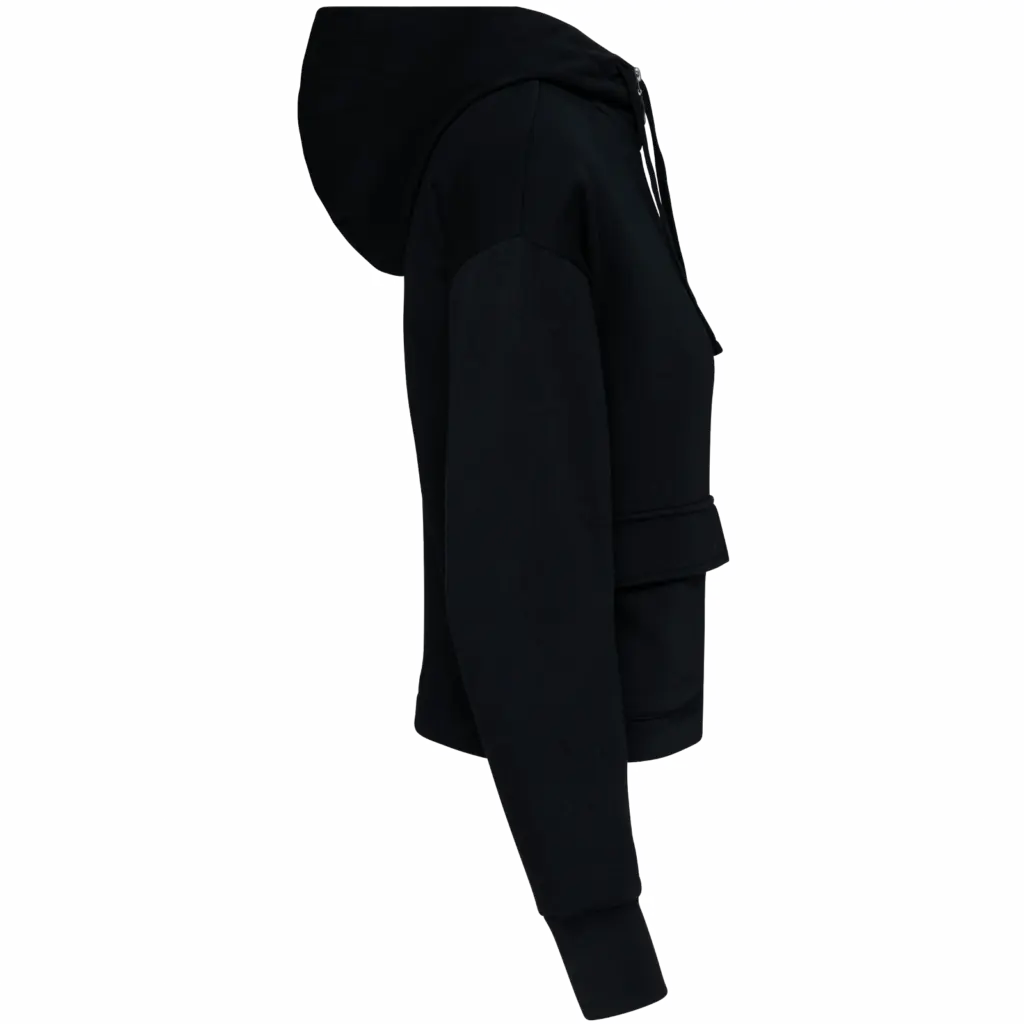 PS_NS409-S_BLACK - Hidalgo-werbeartikel Ecologische sweatvest met capuchon French Terry, black — productfoto 5