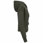 PS_NS409-S_ORGANICKHAKI - Hidalgo-werbeartikel Ecologische sweatvest met capuchon French Terry, organic khaki — productfoto 8