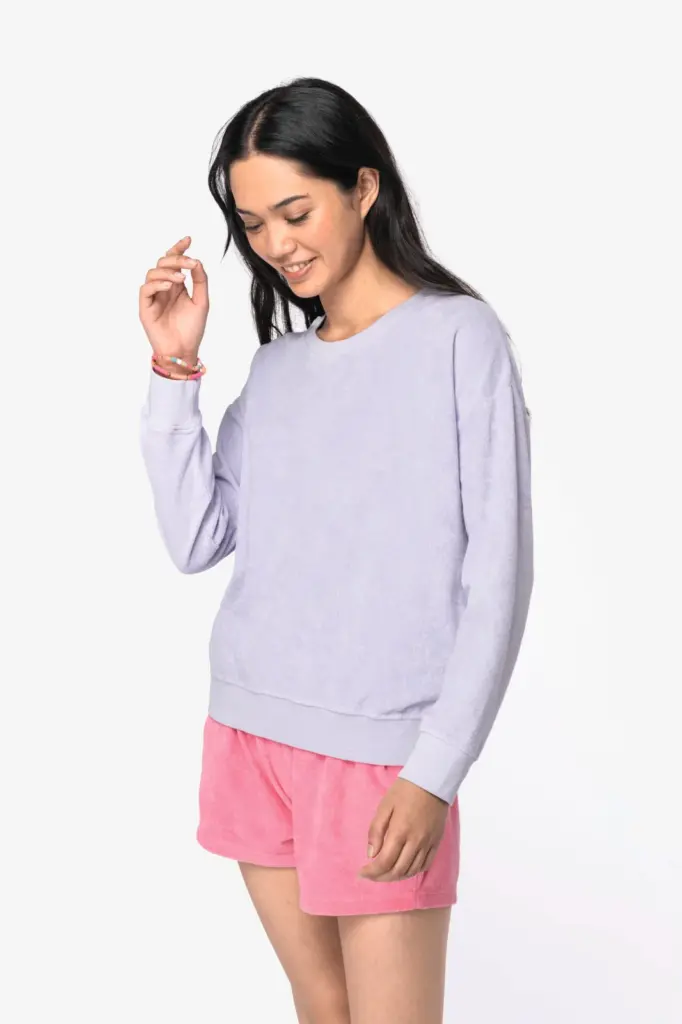 Ecologisch badstof damessweater — productfoto 2