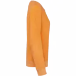 Ecologisch badstof damessweater, apricot — productfoto 5