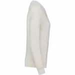 Ecologisch badstof damessweater, ivory — productfoto 6