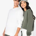 Ecologische uniseks sweater met ronde hals French Terry