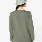 Ecologische uniseks sweater met ronde hals French Terry — productfoto 4