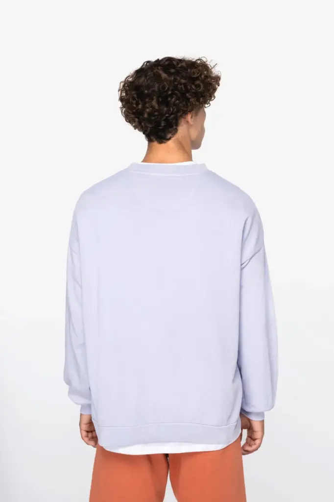 Ecologische oversized uniseks sweater French Terry — productfoto 4