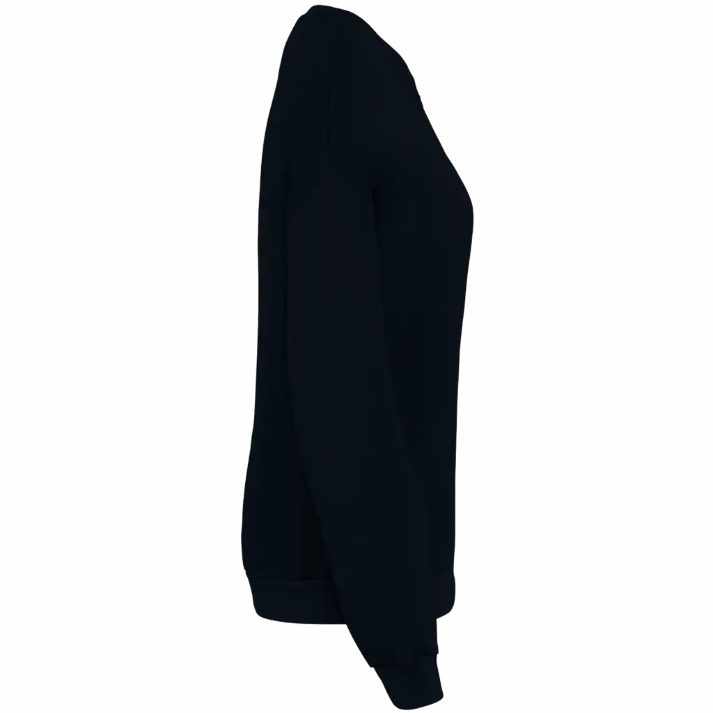 Ecologische oversized uniseks sweater French Terry, washed black — productfoto 5