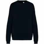Ecologische oversized uniseks sweater French Terry, washed black — productfoto 6