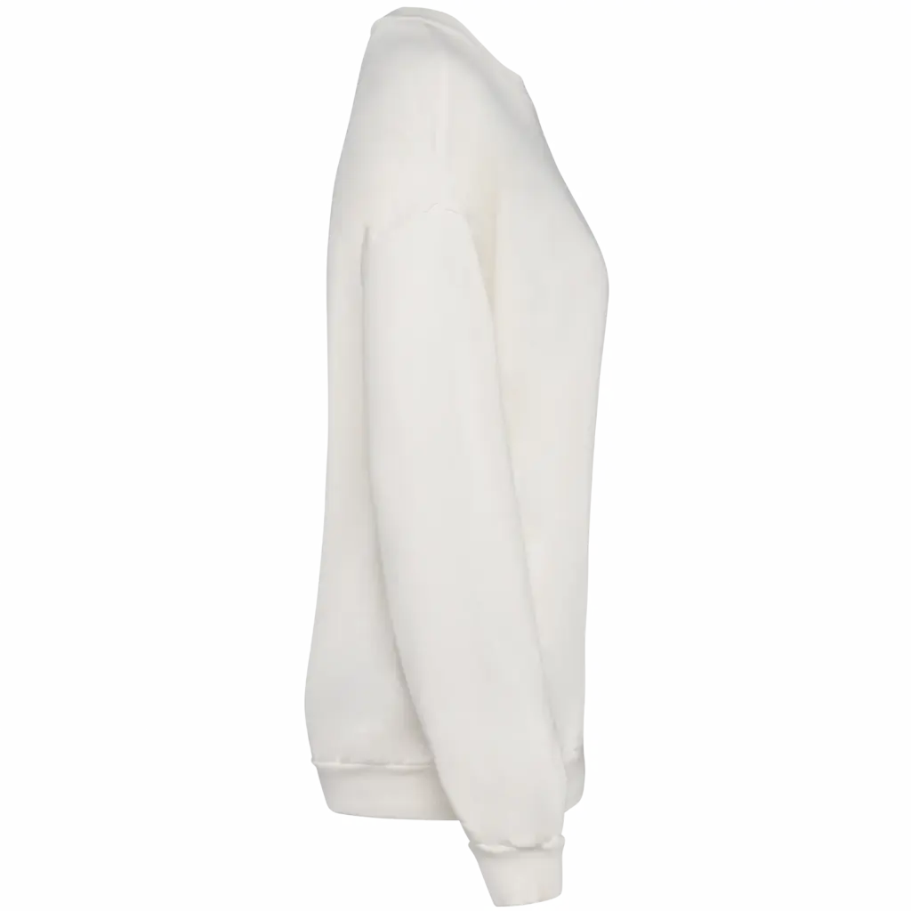 Ecologische oversized uniseks sweater French Terry, washed ivory — productfoto 6