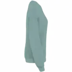 Ecologische oversized uniseks sweater French Terry, washed jade green — productfoto 7
