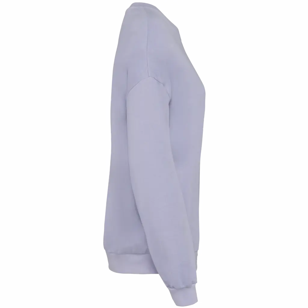 Ecologische oversized uniseks sweater French Terry, washed parma — productfoto 10