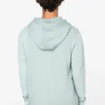 Ecologische uniseks sweater met capuchon French Terry — productfoto 4