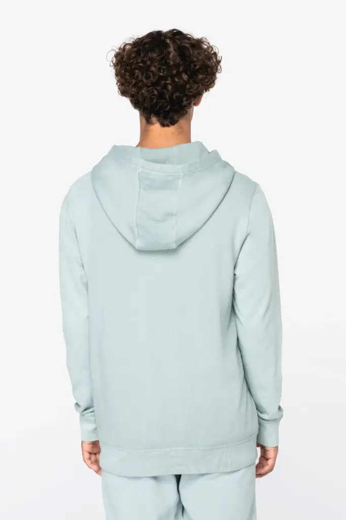 NS416-3_2023 - Hidalgo-werbeartikel Ecologische uniseks sweater met capuchon French Terry — productfoto 4