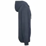 Ecologische badstof sweater met rits en capuchon, navy blue — productfoto 5