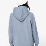 Ecologische damessweater met capuchon en raglanmouwen — productfoto 3