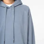 Ecologische damessweater met capuchon en raglanmouwen — productfoto 4