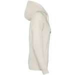 Ecologische damessweater met capuchon en raglanmouwen, ivory — productfoto 6