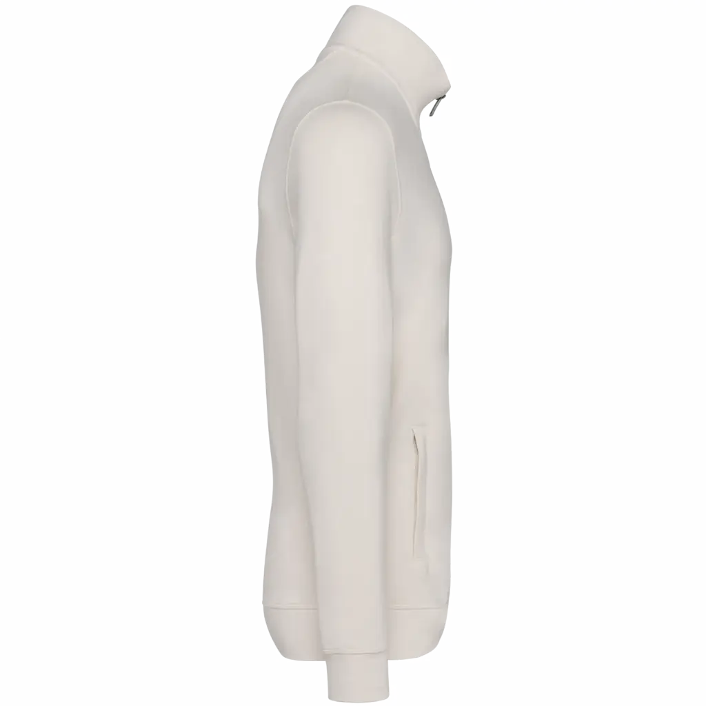 Sweatvest met opstaande kraag, ivory — productfoto 2