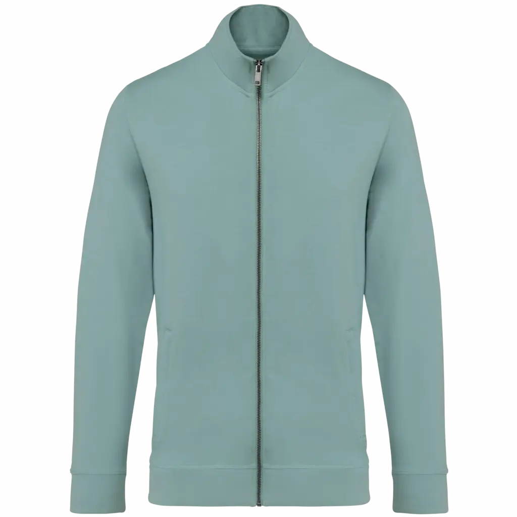 Sweatvest met opstaande kraag, jade green — productfoto 4