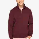NS428-17_2025 - Hidalgo-werbeartikel Ecologische herensweater met opstaande ritskraag