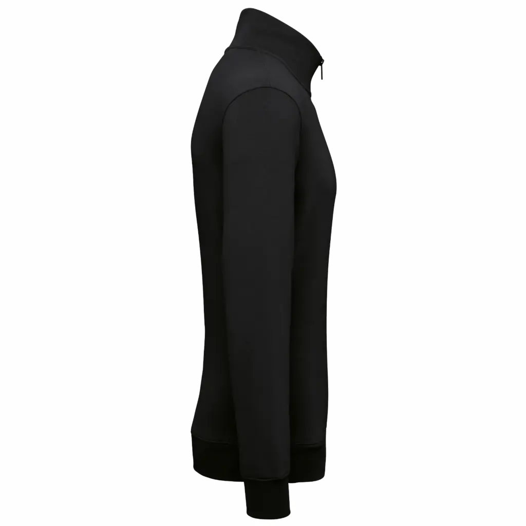 PS_NS428-S_BLACK - Hidalgo-werbeartikel Ecologische herensweater met opstaande ritskraag, black — productfoto 5