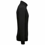 Ecologische herensweater met opstaande ritskraag, black — productfoto 5