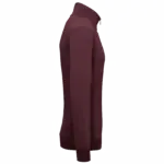 PS_NS428-S_DARKCHERRY - Hidalgo-werbeartikel Ecologische herensweater met opstaande ritskraag, dark cherry — productfoto 6