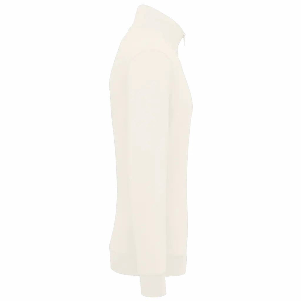 PS_NS428-S_IVORY - Hidalgo-werbeartikel Ecologische herensweater met opstaande ritskraag, ivory — productfoto 7